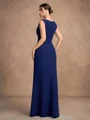 Sheath/Column Stretch Crepe Scoop Sleeveless Floor-Length Mother of the Bride Dresses