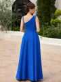 A-line Square Flower Floor-Length Stretch Crepe Mother of the Bride Dress