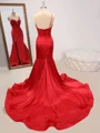 Sheath One-Shoulder Appliques Lace Court Train Silk Like Satin Corset Dress