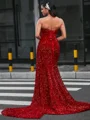 Sheath Sweetheart Beading Court Train Dress