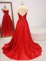 A-line Sweetheart Pleated Floor-Length Corset Dress