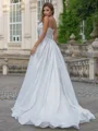 Ball-Gown Lace V-neck Sleeveless Sweep Train Wedding Dress