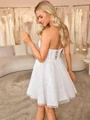 A-line Sweetheart Short/Mini Corset Wedding Dress