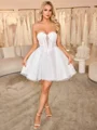 A-line Sweetheart Short/Mini Corset Wedding Dress