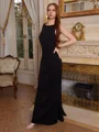 Sheath Scoop Floor-Length Dress