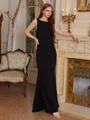 Sheath Scoop Floor-Length Dress