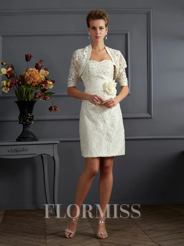 Lace Short Sleeves Special Occasion Wrap