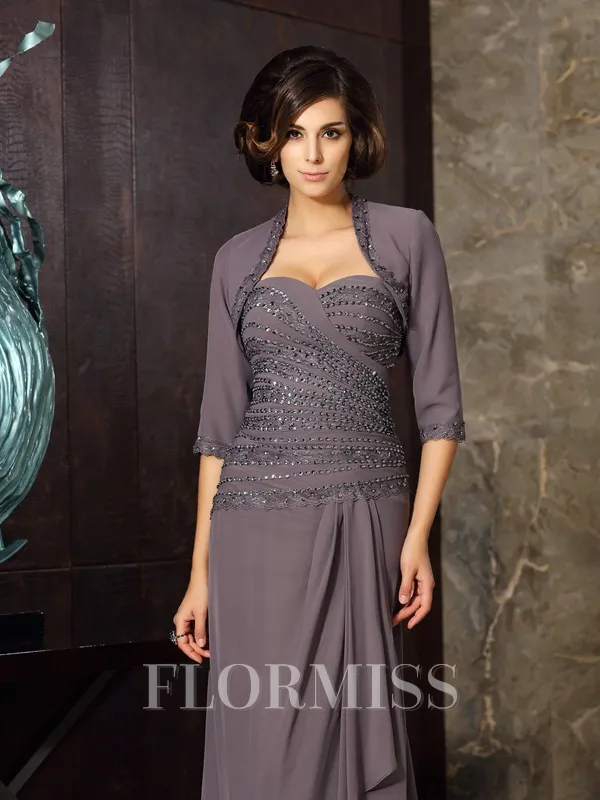 1/2 Sleeves Chiffon Special Occasion Wrap