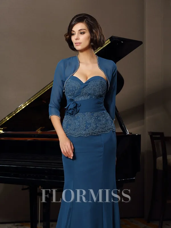 1/2 Sleeves Chiffon Special Occasion Wrap