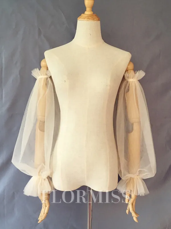 Pretty Removable Tulle Wedding Sleeves