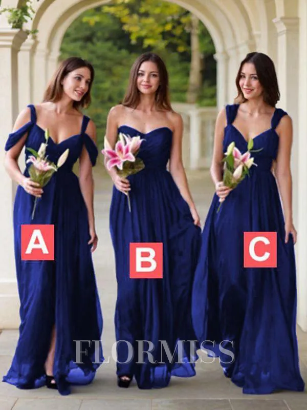 A-Line/Princess Other Floor-Length Chiffon Bridesmaid Dresses