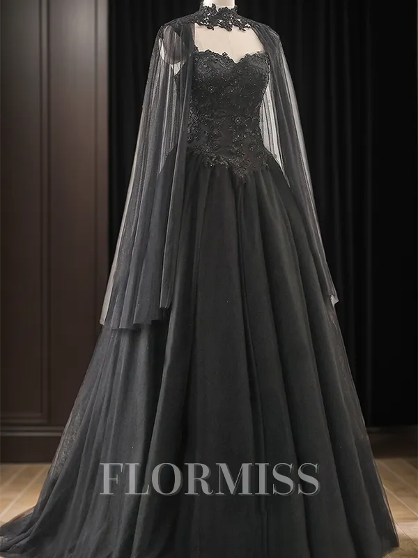 Ball-Gown Sweetheart Floor-Length Tulle Sleeveless Crossed Straps Wedding Dresses