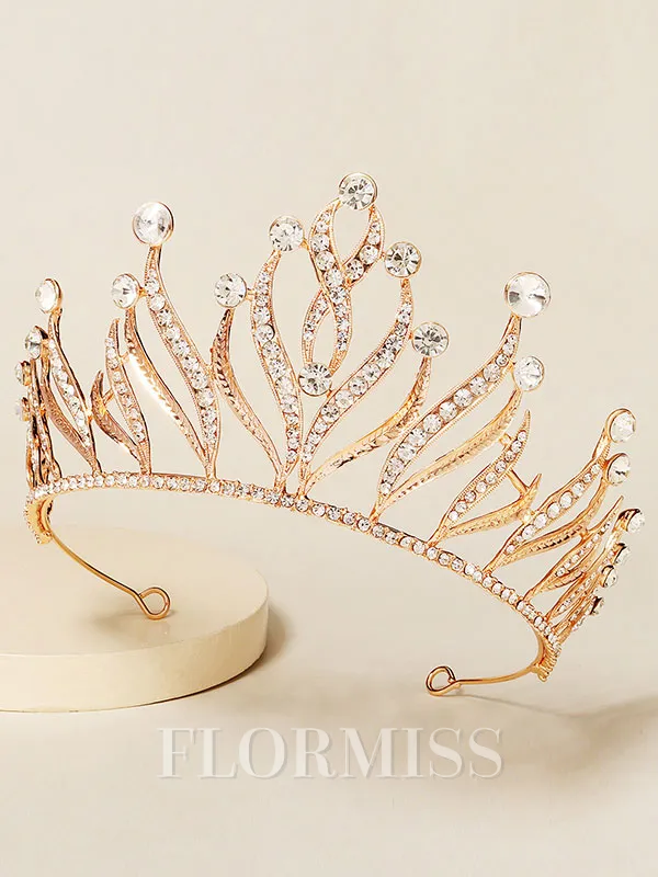 Elegant Alloy With Rhinestone Tiaras