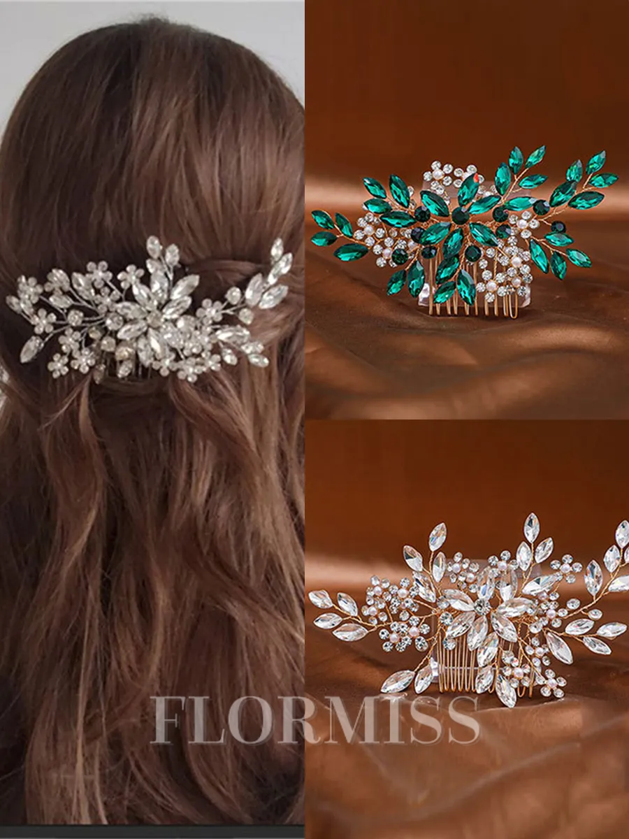 Beautiful Pearls With Rhinestone Headpieces