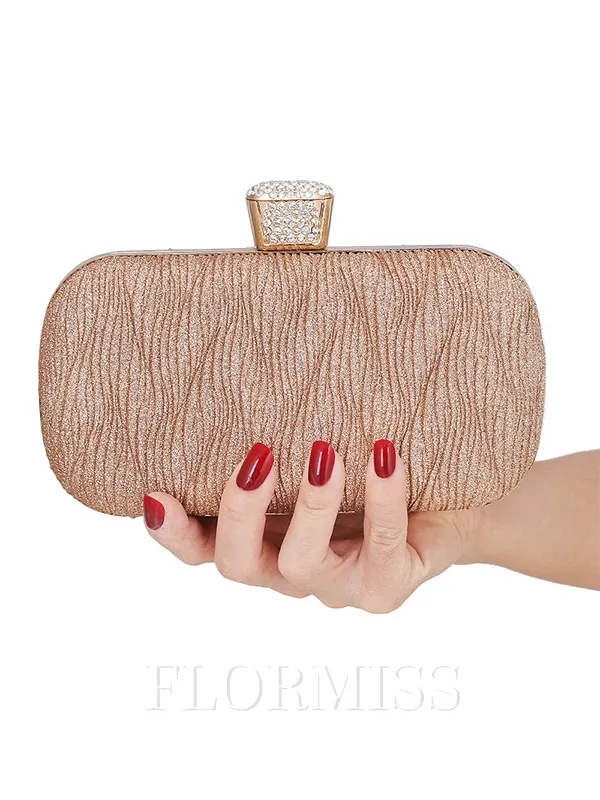 Elegant Polyester With Rhinestone Evening/Party Handbags