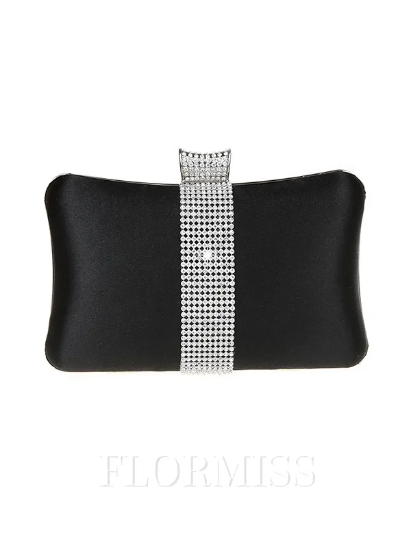 Fancy Polyester With Rhinestone Evening/Party Handbags