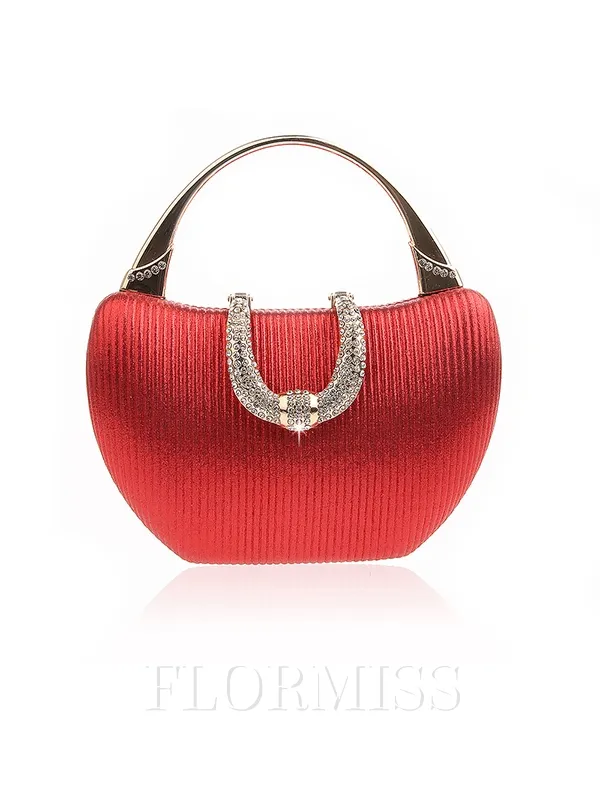 Elegant Polyester With Rhinestone Evening/Party Handbags