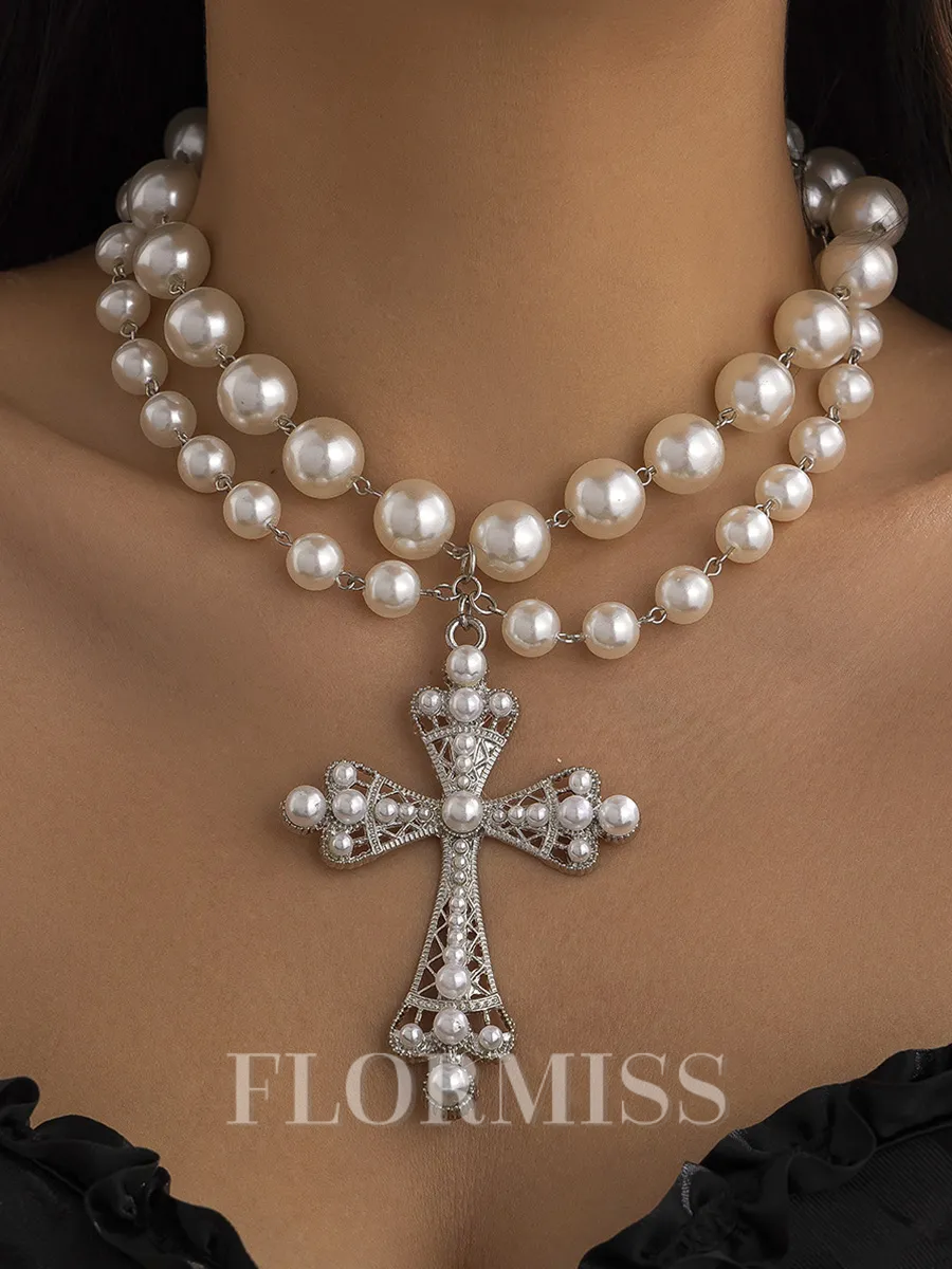 Unique Alloy With Imitation Pearl Necklace