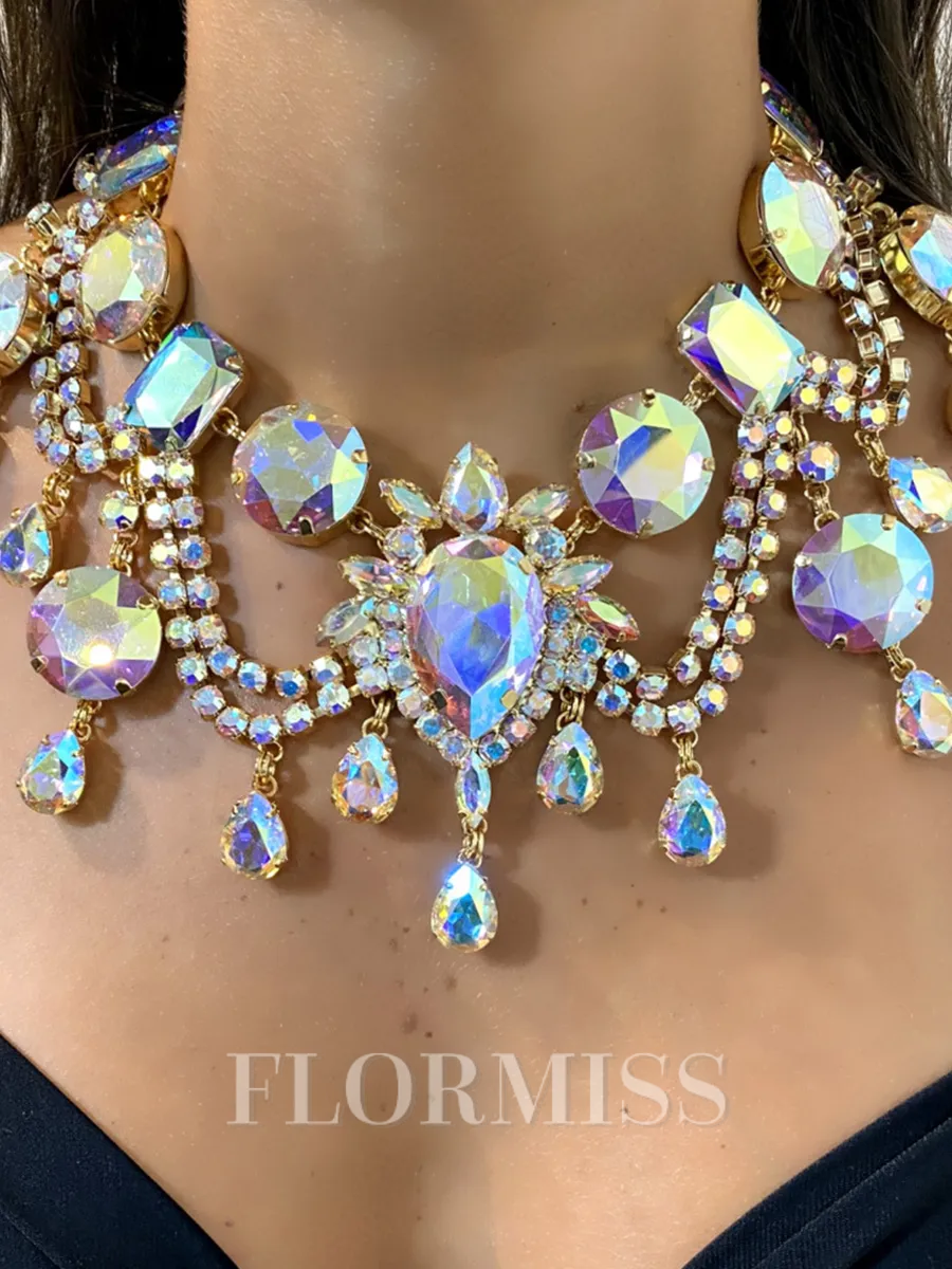 Luxurious Alloy With Rhinestone Necklace