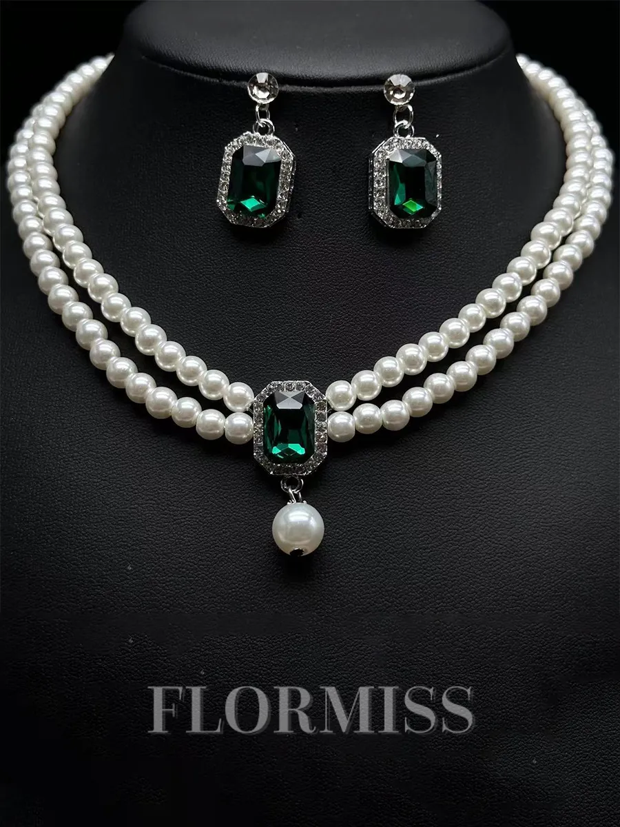 Beautiful Alloy With Imitation Pearl Jewelry Set