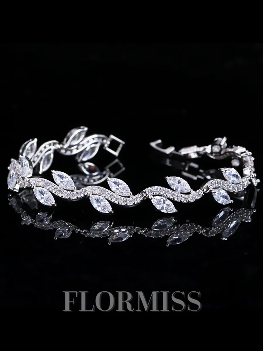 Pretty Copper With Rhinestone Bracelets