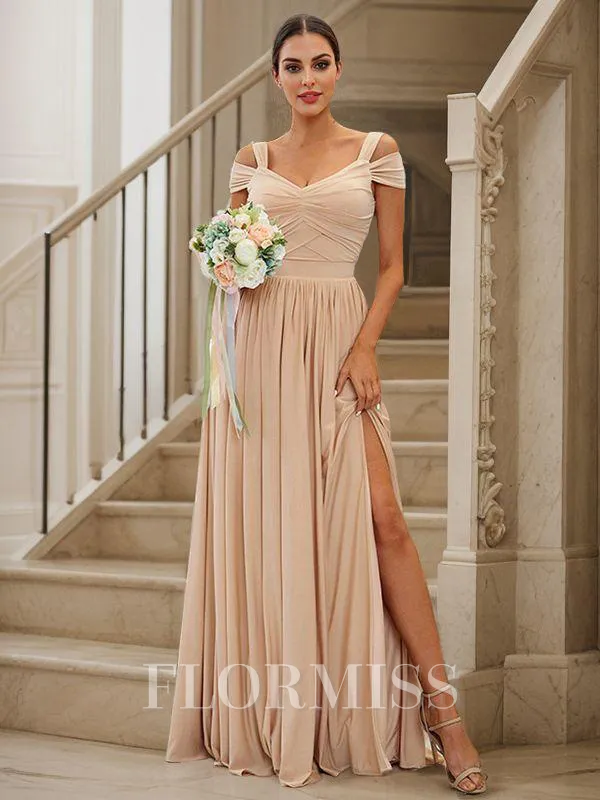 A-Line/Princess Jersey Ruffles Sweetheart Sleeveless Floor-Length Bridesmaid Dresses