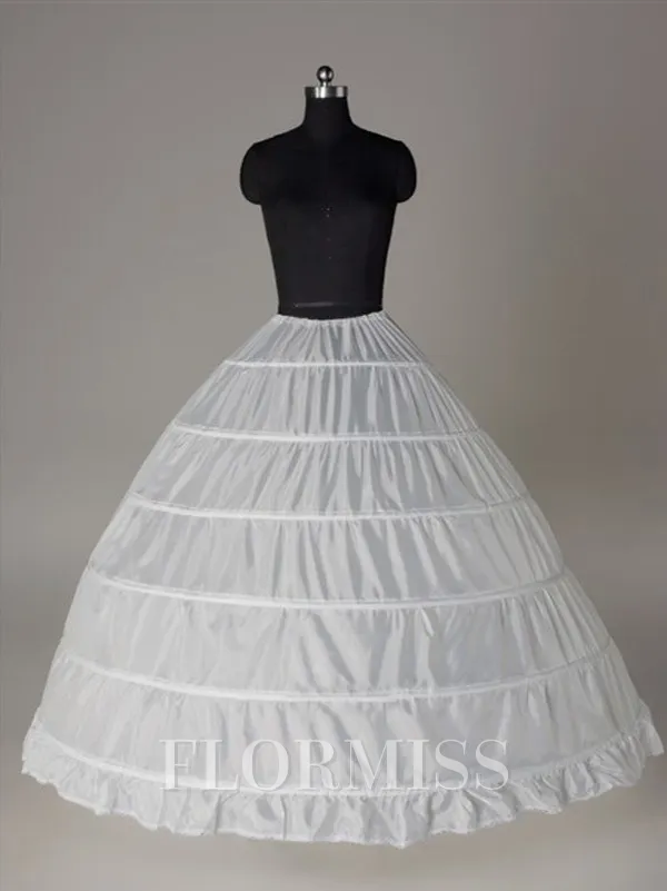 Nylon Ball-Gown 1 Tier Floor Length Slip Style/Wedding Petticoats
