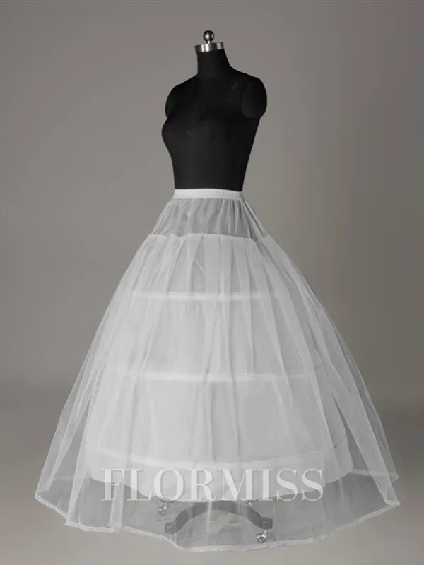 Tulle Netting Ball-Gown 2 Tier Floor Length Slip Style/Wedding Petticoats