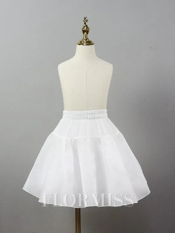 Tulle A-Line 3 Tier Short/Mini Petticoats For Children