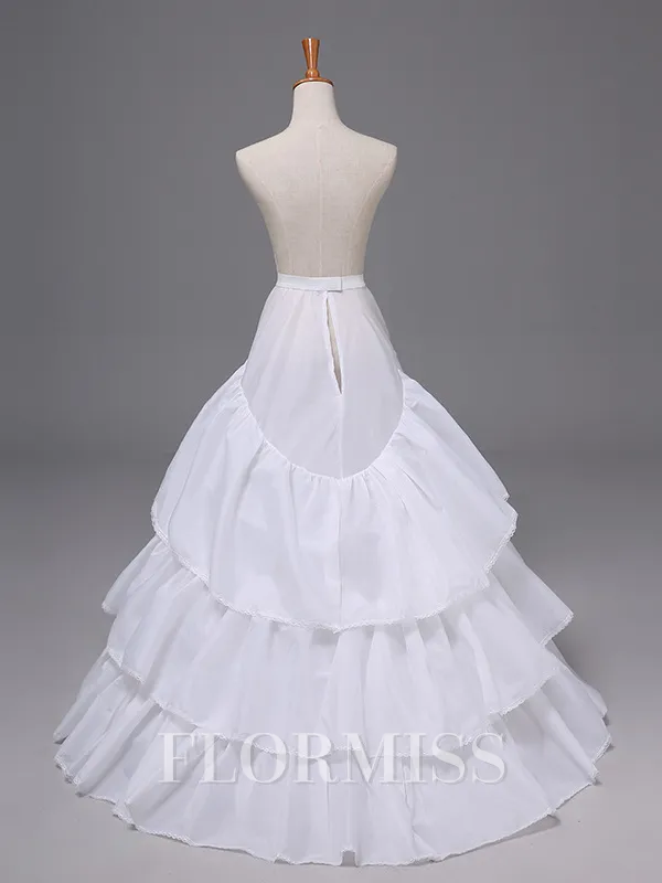 A-Line 3 Tiers Sweep/Brush Train Wedding Petticoats