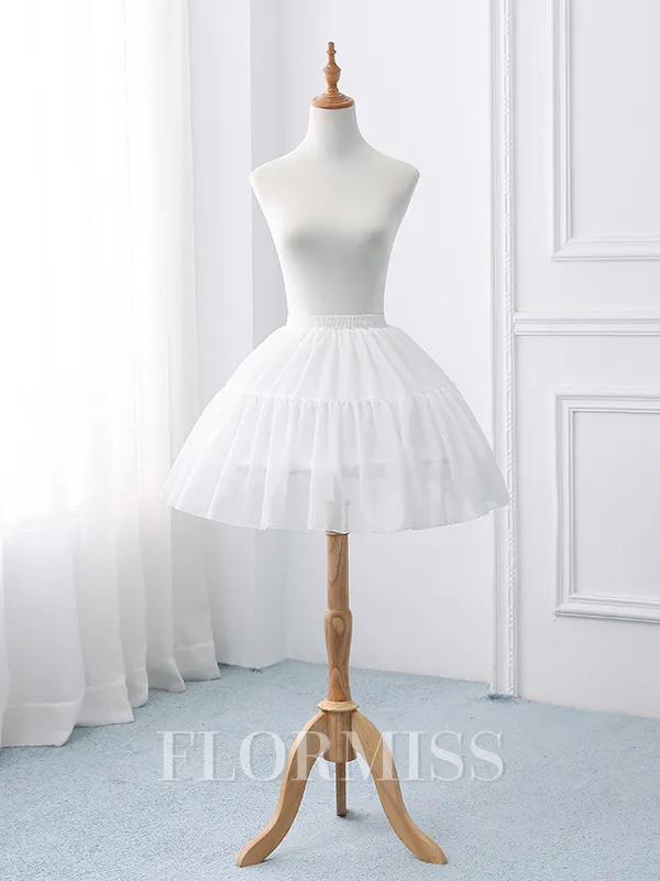 Chiffon Ball-Gown 1 Tier Short/Mini Wedding Petticoats