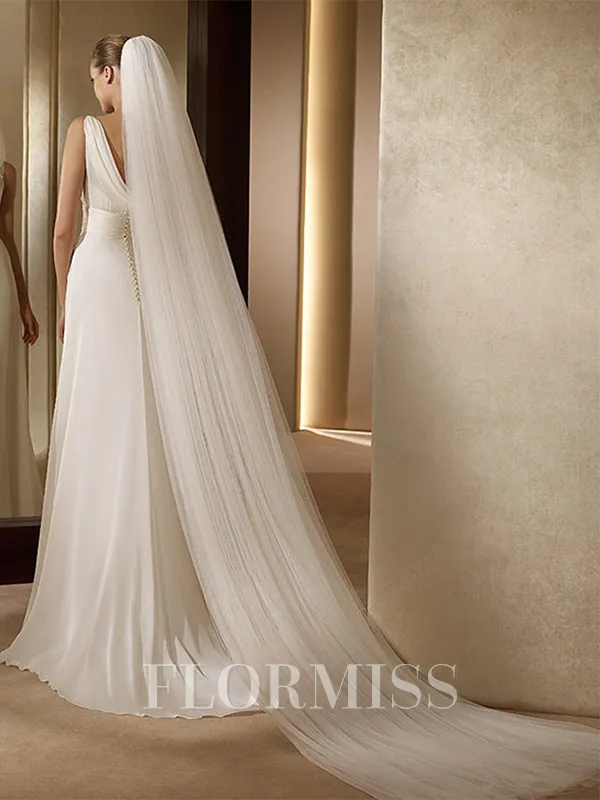 Gorgeous 2 Layer Tulle Long Wedding Veils