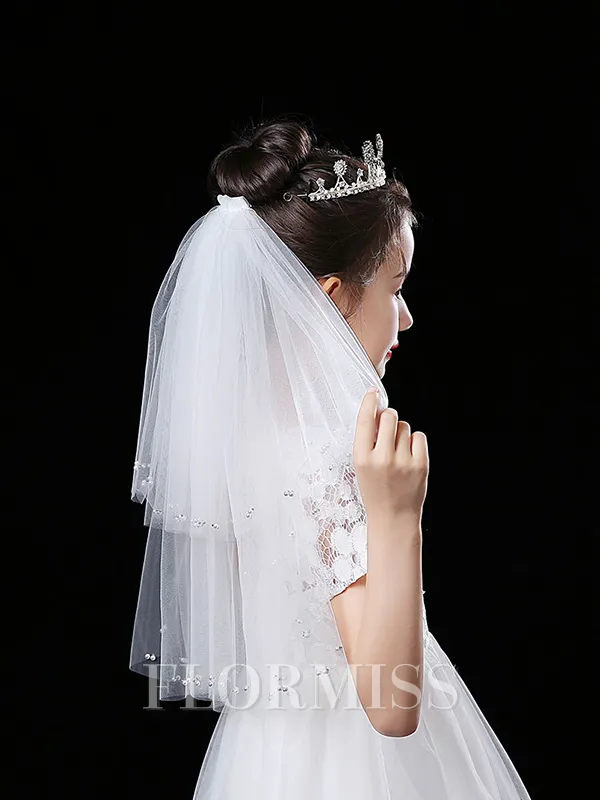 Pretty Tulle Flower Girl Veils