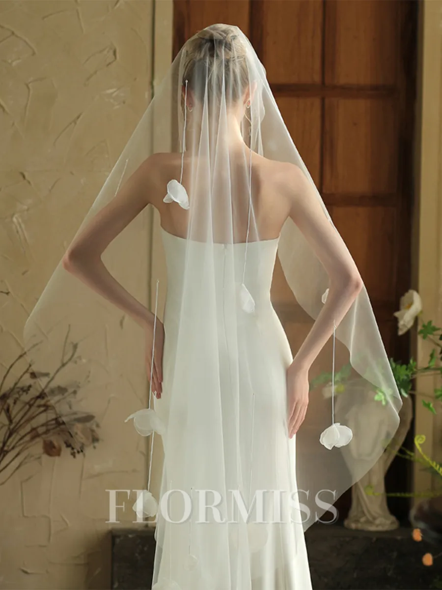 Attractive Tulle One-Tier Chapel Bridal Veils