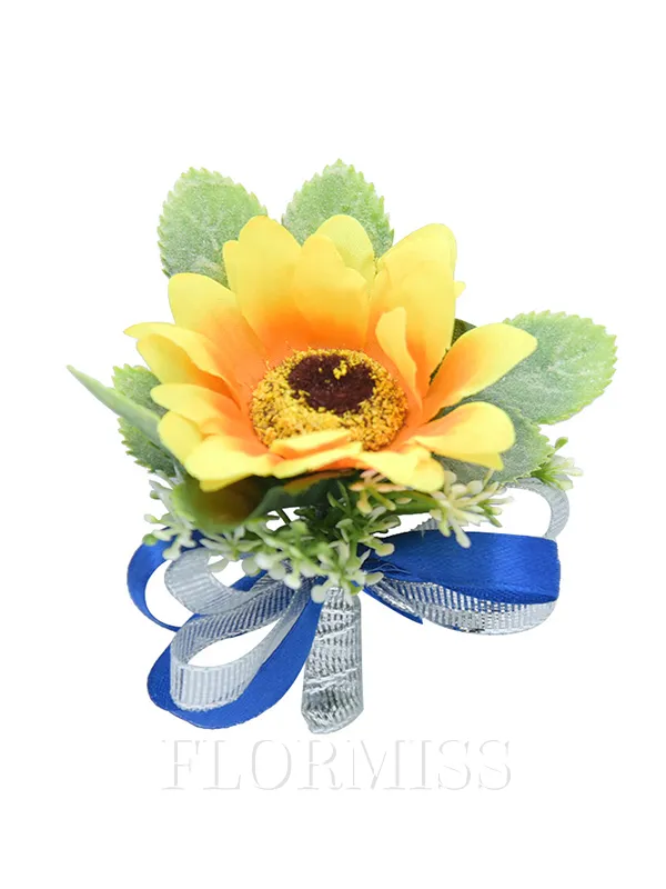 Stunning Free-Form Cloth Boutonniere(Sold in a single piece)