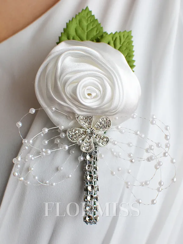 Pretty Free-Form Satin Boutonniere(Sold in a single piece)