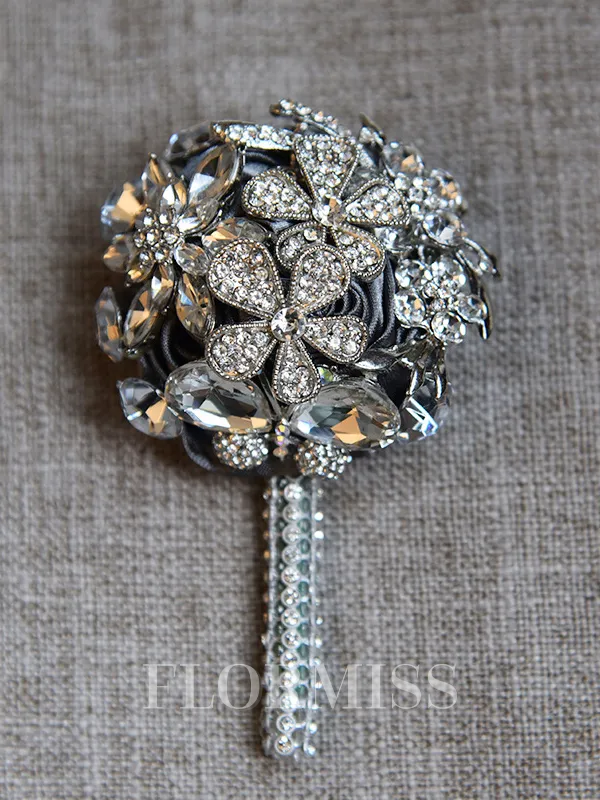 Stunning Round Cloth Boutonniere(Sold in a single piece)