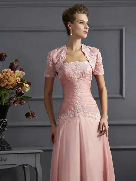 Chiffon Short Sleeves...