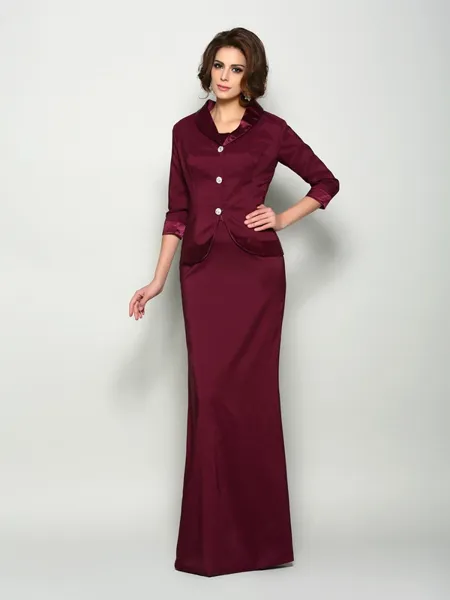 Elastic Woven Satin 3/4...