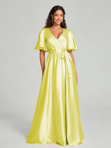 A-Line/Princess V-neck...