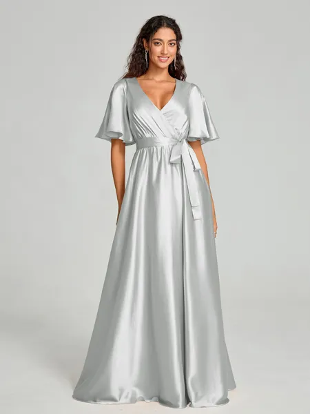 A-Line/Princess V-neck...