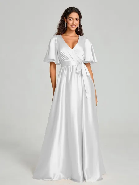 A-Line/Princess V-neck...