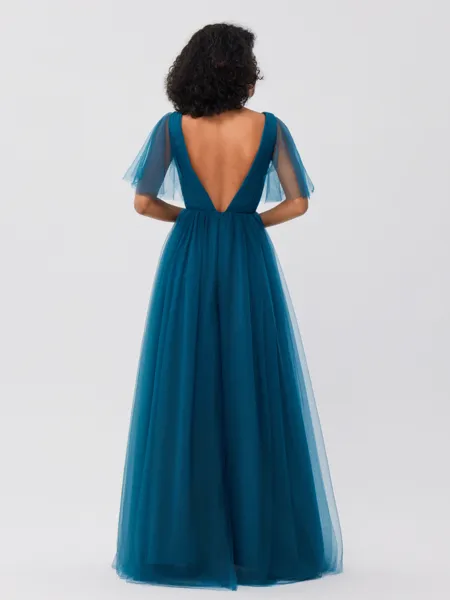 A-Line/Princess Tulle...