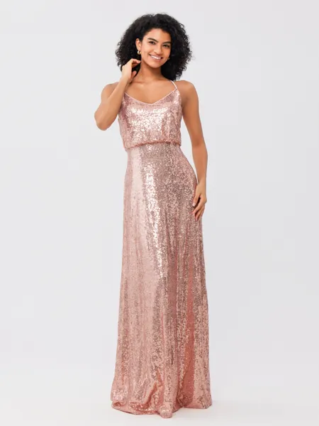 A-Line/Princess Sequins...