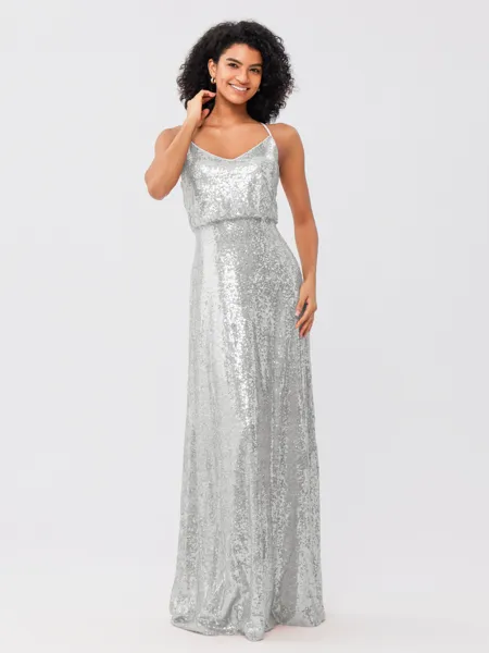 A-Line/Princess Sequins...