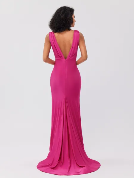 A-Line/Princess Chiffon...