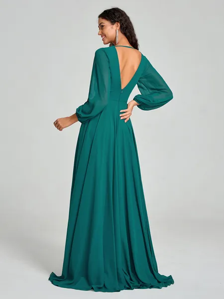 A-Line/Princess V-neck...