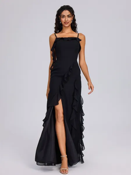 Sheath Spaghetti Straps...