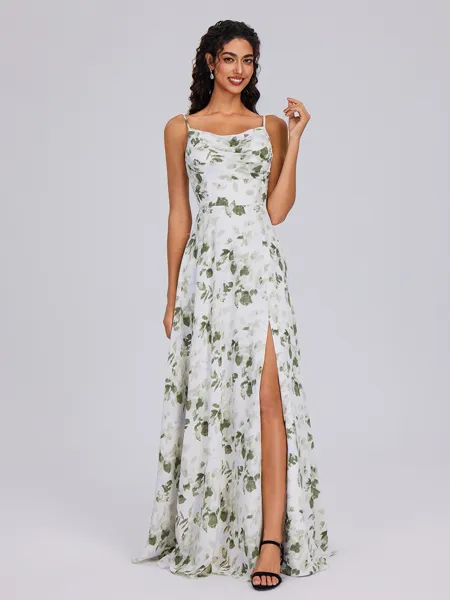 A-line Cowl Pleated...