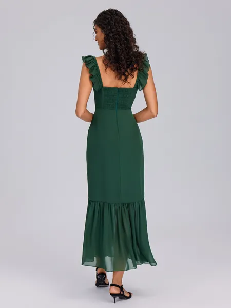 A-line Square Ruffles...